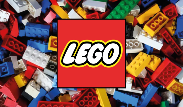 LEGO logo surrounded by colourful LEGO bricks, representing creativity and long-term brand growth
