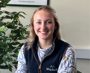 Portrait of Izzy Pearse, Star Student at Accountancy Learning, smiling in an office setting, recognised for her achievements in AAT accountancy studies