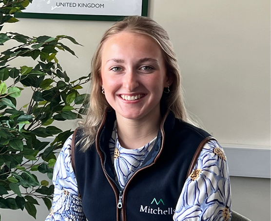 Portrait of Izzy Pearse, Star Student at Accountancy Learning, smiling in an office setting, recognised for her achievements in AAT accountancy studies