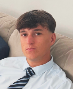 Joe Baker, Accountancy Learning's October 2026 Star Student, wearing a light blue shirt and striped tie.