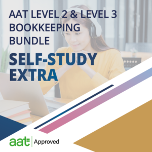 AAT Level 2 and Level 3 Bookkeeping Bundle Self-Study EXTRA course from Accountancy Learning, AAT Approved training provider.