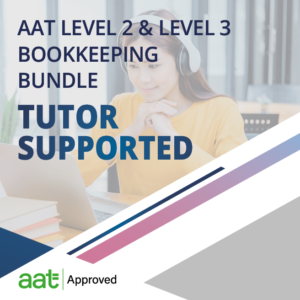 AAT Level 2 and Level 3 Bookkeeping Bundle Tutor Supported course from Accountancy Learning, AAT Approved training provider.