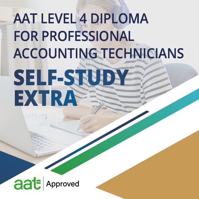 AAT Level 4 Diploma for Professional Accounting Technicians Self-Study EXTRA course from Accountancy Learning, AAT Approved training provider.